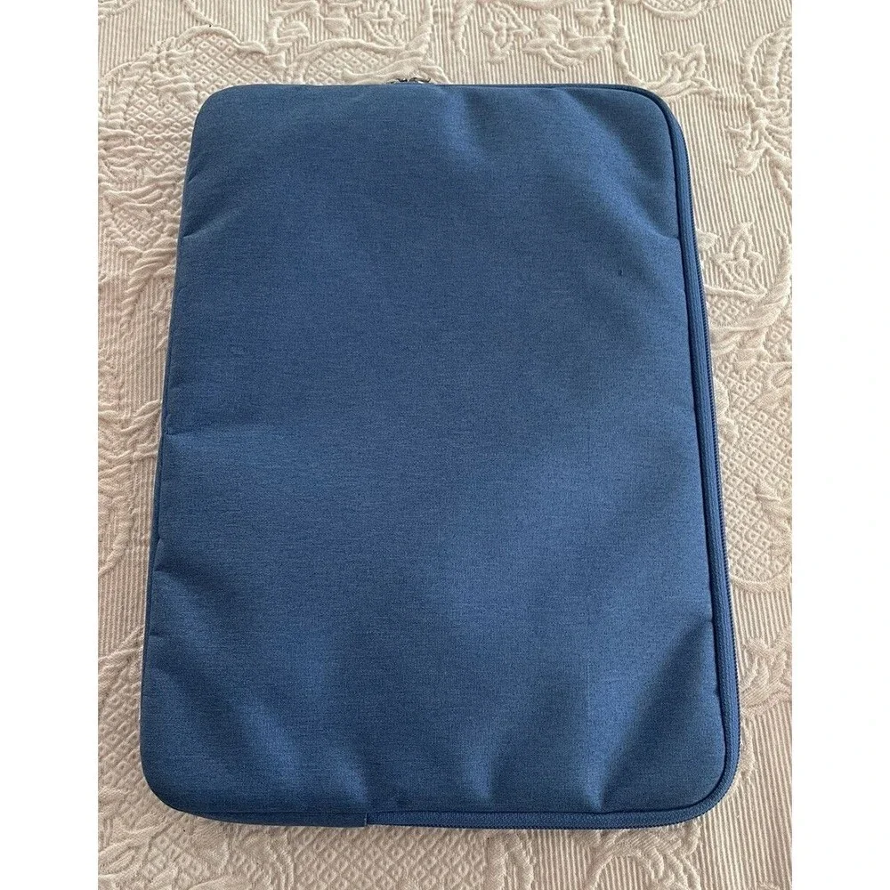 Newhey Tech Computer Laptop Bag Zip Close Front Zip Pocket Blue 16” Multiuse
